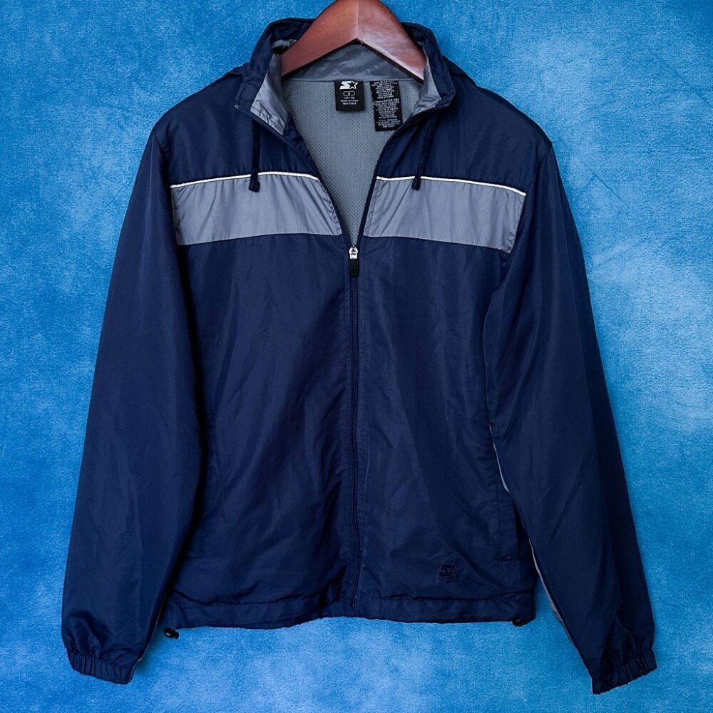 Starter Hidden-Hood Windbreaker Jacket, Men's S